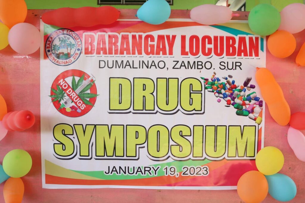 Community-based and School-based Anti-Illegal Drugs Campaign at barangay Locuban and Locuban NHS